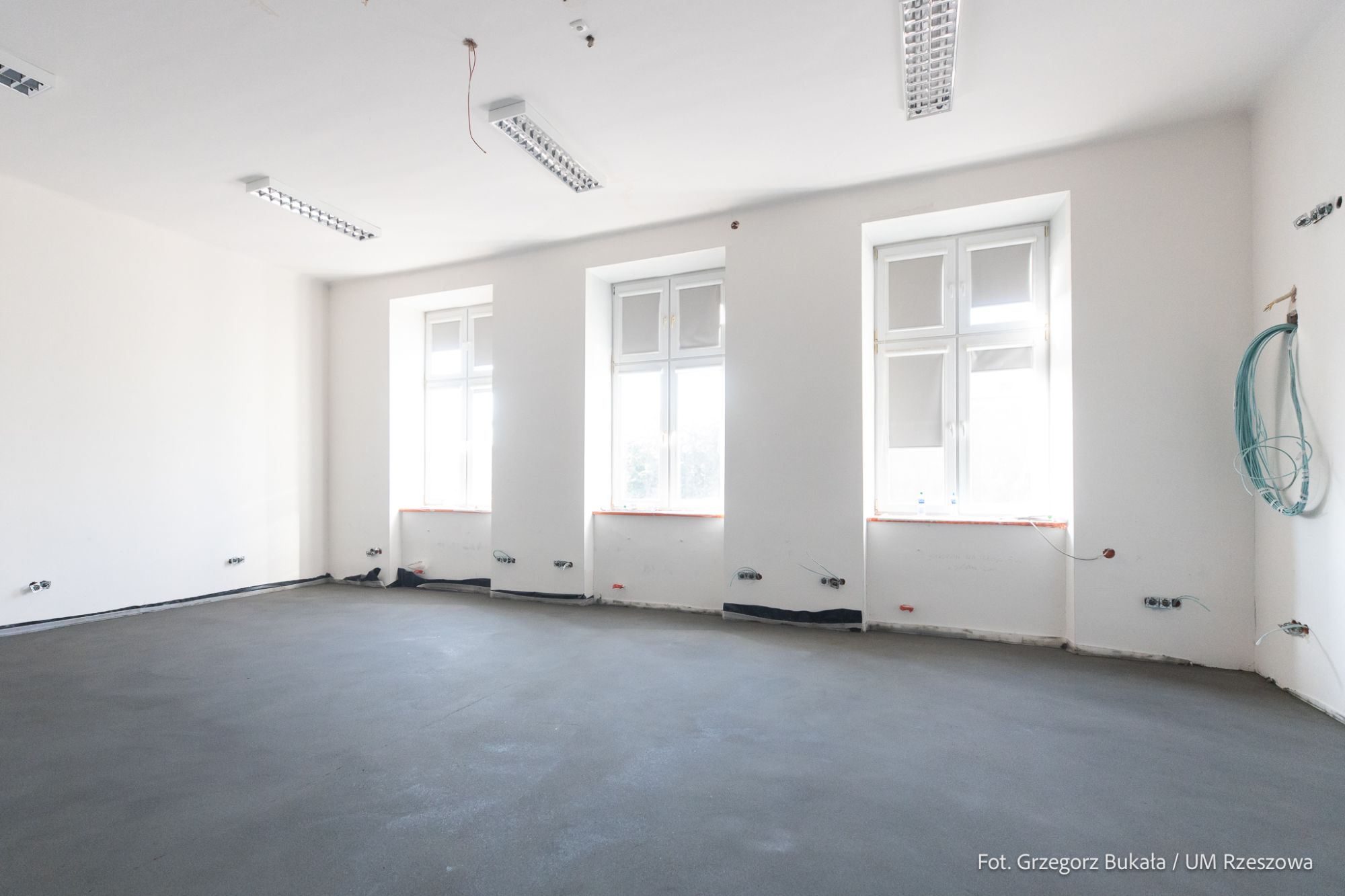 zdjęcie z modernizacji budynku III Liceum Ogołnokształcącego w Rzeszowie, fot. Grzegorz Bukała, Urząd Miasta Rzeszowa